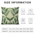 thumbnail image 5 of GOSMITH  Leaf Floral Green Decorative Pillow Covers, Green Vegetable Olive Branches Leaf Branch Fruit Tree Cushion Case Sofa Bedroom Car Throw Pillow Covers Square White, 5 of 5