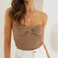 thumbnail image 3 of SUNBS Tube Tops for Women Y2K Summer Twist Knot Knit Strapless Sleeveless Sweater, 3 of 7