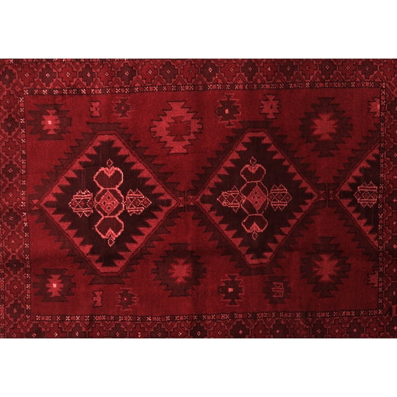 Ahgly Company Indoor Rectangle Persian Red Traditional Area Rugs, 5' x 7'