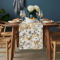 thumbnail image 2 of Orange Spring Floral Table Runner - 70 Inch Long, Kitchen Dining Table Runner Dresser Scarves, Watercolor Blooming Botanical Summer Farmhouse Decor for Coffee Tables Wedding Party Banquet, 2 of 8