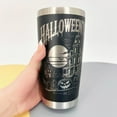 thumbnail image 5 of Halloween Horror Theme 20oz Stainless Steel White Insulated Tumbler with Straw Gift Box, 5 of 11