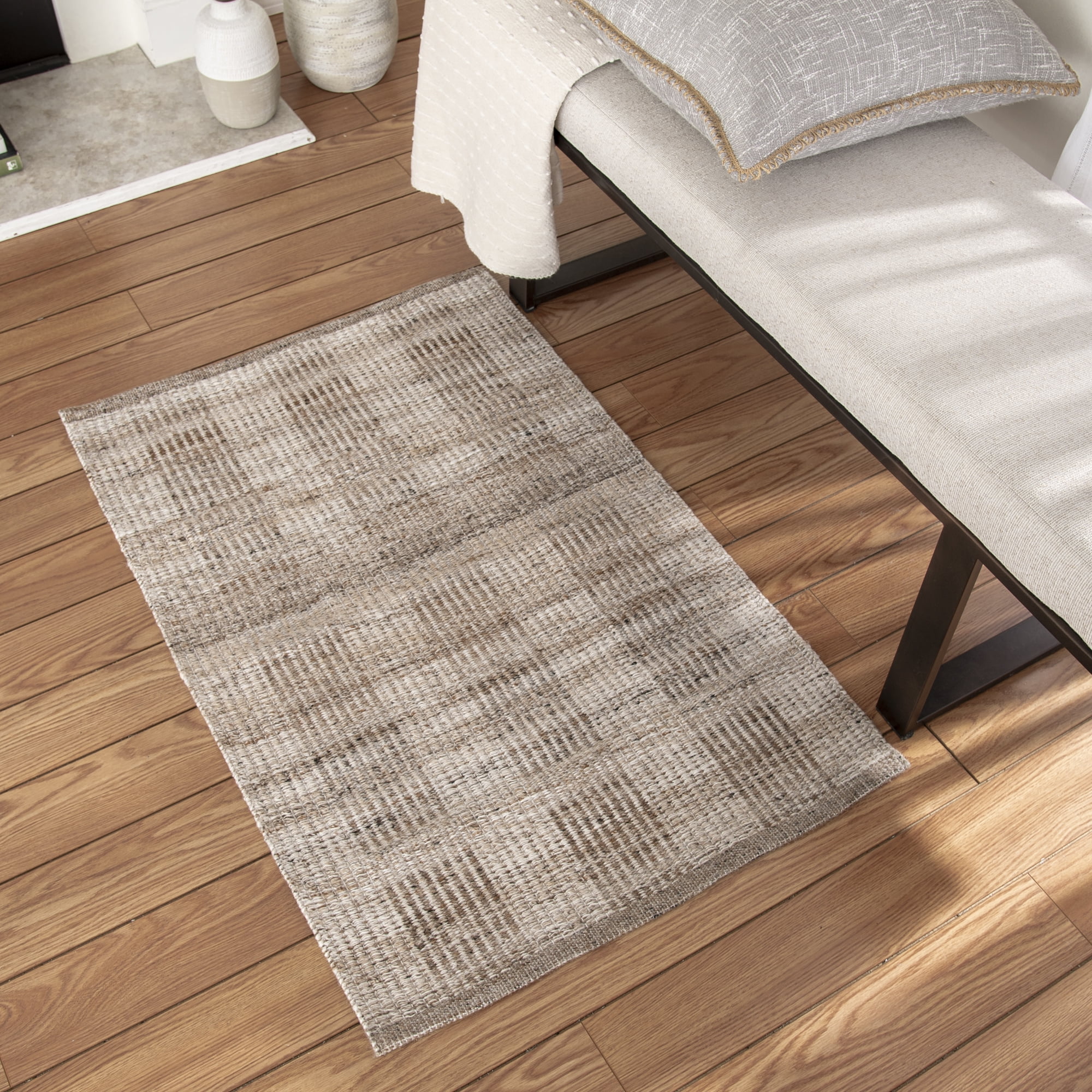 (2 pack) Better Homes & Gardens 30"x46" Handwoven Stripe Indoor Accent Rug