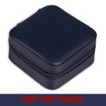 thumbnail image 5 of Estuche portátil con cremallera para joyas, soporte para anillo de viaje, caja para pendientes (azul oscuro) Likrtyny Para estrenar, 5 of 5