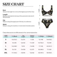 thumbnail image 6 of Wukai Bees Women's Bikini Set Two Piece,wimsuit High Waisted V Neck Twist Front Adjustable Spaghetti Straps Bathing Suit-, 6 of 7