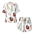 thumbnail image 4 of Lsque Watercolor Ladybug Women's Short-Sleeved Pajama Set - 2 Piece Soft and Lightweight Sleepwear Set-Small, 4 of 9