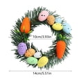 thumbnail image 3 of Cheapark Easter Egg Wreath Mini Wreath Hanging Decorations for Home Window Display and Door 5.5 Inch, 3 of 6