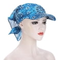 thumbnail image 4 of Pasamontañas con capucha Bandana Bufanda Diadema Sombreros Gorra Verano Pesca Azul Sunnimix Bandana de ciclismo, 4 of 8