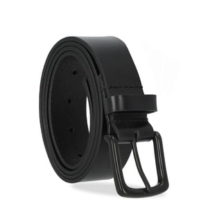 George Men's Classic Leather Belt Black 38mm