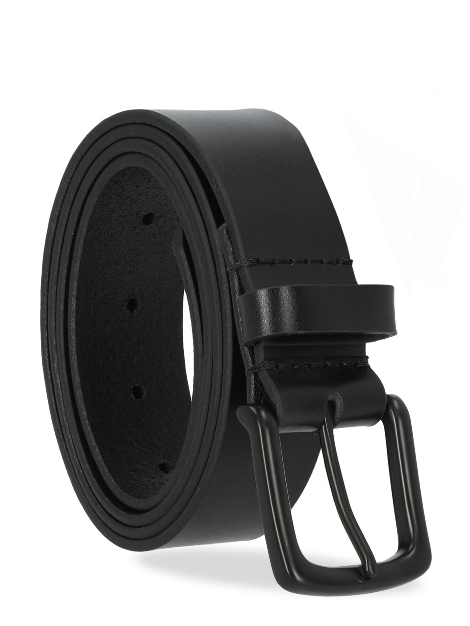 George Men's Classic Leather Belt Black 38mm