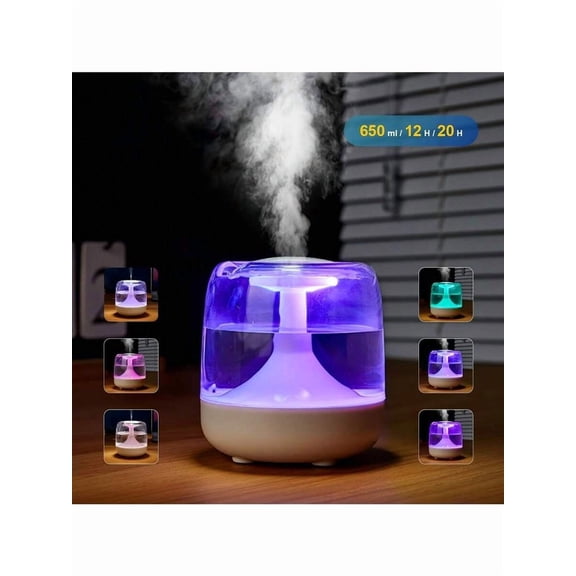 [2026 New Model]Spray Humidifier With Night Light,Home USB Mute Aroma Diffuser,Large Fog Volume Essential Oil Diffuser