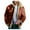 Red, variant on Wyzesi Mens Jackets Trendy Cropped Men's Casual Cardigan Solid Color Zipper Wool Long Sleeve Turn-Down Collar Coat Christmas Jasket for Men