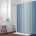 thumbnail image 5 of Ombre Haze Blue Fabric Shower Curtain Gradient Color Washable Shower Curtains for Bathroom, Waterproof Bath Curtain with Hooks Home Decor 72x72in, 5 of 8