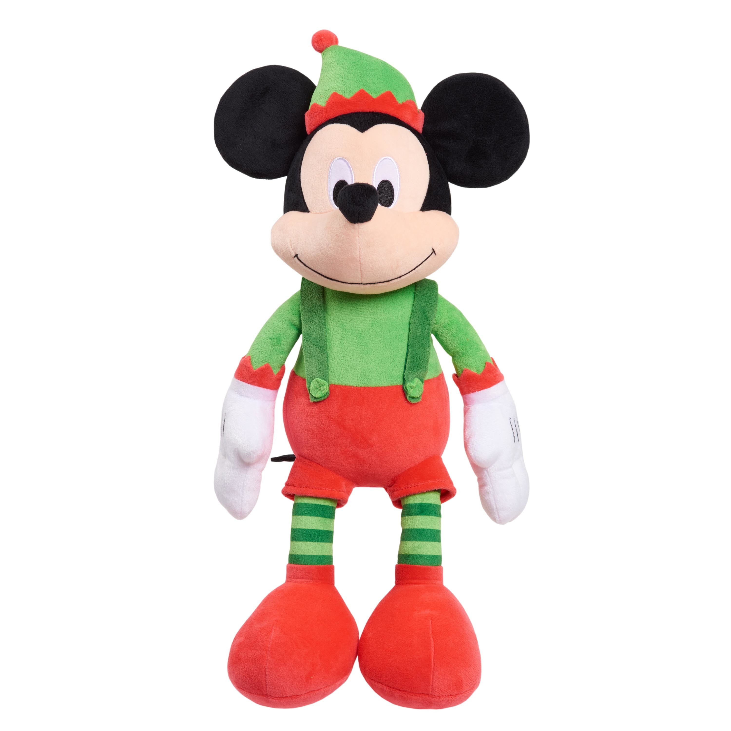 New 13" Musical/Animated Mickey Mouse Disney Christmas Plush Sings Deck the Hall 