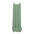 thumbnail image 5 of Backless Cami Dresses for Women,Summer Sleeveless Casual House Dress - Solid Color Lounge Sundress Mint Green M, 5 of 7