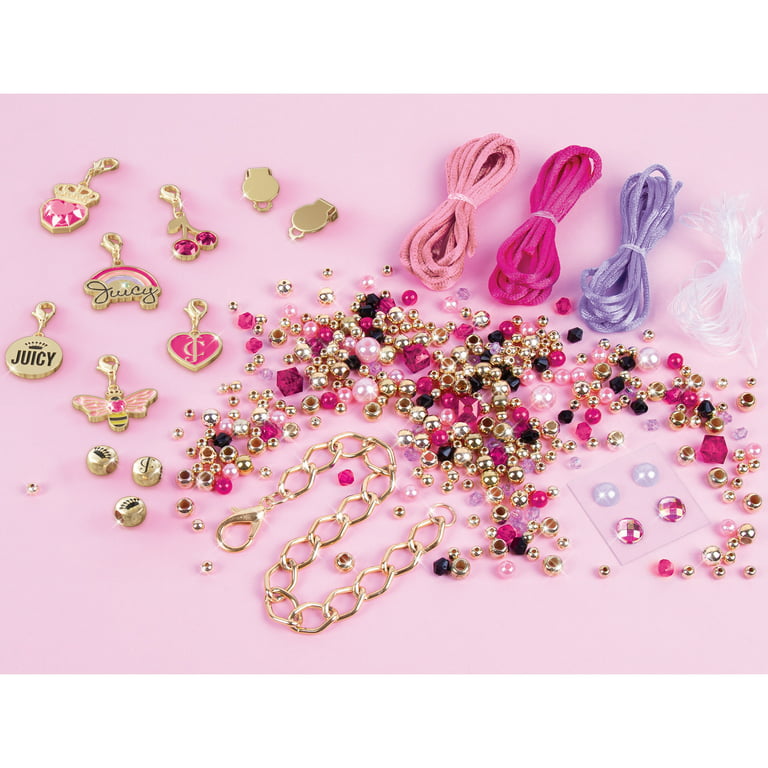 Juicy Couture: Glamour Box DIY Jewelry Kit - Create 8 Unique Charm  Bracelets, 379 Pieces in Pink Storage Box, 6 Juicy Charms, Tweens & Girls,  Ages 8+ 