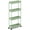 Green, variant on Slim Rolling Storage Cart 4 Tier Bathroom Organizer Utility Cart Mobile Shelving Unit Tower Rack for Kitchen, Laundry Room, Bathroom, Narrow Places, Green
