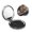 Round Shape, variant on Crocodile Funny Surf Psychedelic Portable Double-Sided Face Mirror Square, Magnifying Compact Pocket Mirror with PU Leather Cover