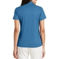 thumbnail image 2 of Mafoose Women's Performance Fine Jacquard Polo T-Shirt Ocean Blue Large, 2 of 5