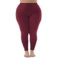 thumbnail image 2 of Women's Plus Size Everyday Leggings in Soft Cotton Spandex Blend Comfortable Stretch Fit for All Day Wear, 2 of 6