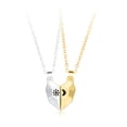 thumbnail image 2 of Joernso 1 Pair Clavicle Chains Personality Matching Magnetic Sun Moon Paired Pendant Couple Necklaces Jewelry Accessory, 2 of 8