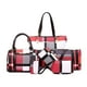 thumbnail image 1 of Bolso de mano Qarigey rojo con estuche para llaves y cartera, 1 of 6