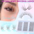 thumbnail image 3 of Lash Clusters Wispy Eyelash Clusters CC-Curly Cluster Lashes zanlufly Natural Individual Lashes 180Pcs Eyelash Extension 10-12MM DIY Lash Extension, 3 of 16