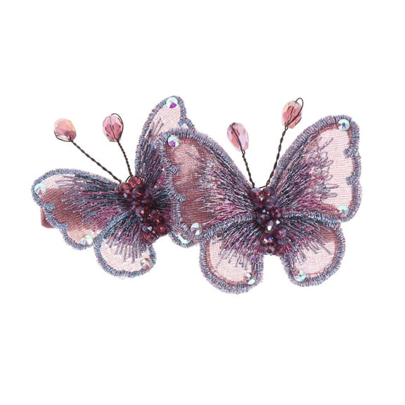 Masteelf  Hair Clip Barrette Butterfly Clips Pins Women's Miss Purple