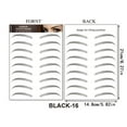 thumbnail image 2 of Fiudx Pegatinas para Cejas, Parches de Tatuajes Impermeables Simulados, Solución Temporal Ecológica para Cejas, Aspecto Natural Duradero, Realza La Simetría Facial, Perfectas para Días Ajetreados, In, 2 of 2