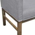 thumbnail image 4 of vidaXL Sofa Bench Light Gray Rubberwood, 4 of 5