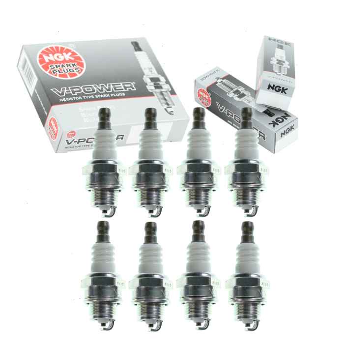 8 pc NGK 2218 V-Power Spark Plugs for 018-12718-200 2974 852 852-1 852ECO 852ECOS 852EZ 852S 92070-2115 E3.12 L8RTC L8RTF RCJ6Y W24MPR-U WSR4F Ignition Wire Secondary