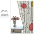 thumbnail image 4 of Modern Abstract Curtains, Geometric Line Art Minimalist Grid Print Window Treatments Drapes for Bedroom Living Room Kitchen Home 26"W x 63"L (Pack of 2), 4 of 6