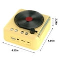 thumbnail image 3 of ZFYXGS Record Player Wireless Bluetooth Sound Retro Creatives Mini Portable Card Insert Small Speaker Subwoofer Gift, 3 of 7