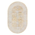 thumbnail image 3 of Unique Loom Timeless Collection Area Rug - Thaddeus (5' x 8' Oval Yellow/Gray), 3 of 12