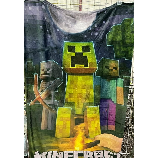 Exclusiva! Cobija Frazada Ultra Suave Minecraft