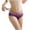 Purple, variant on XFLWAM Women's Sexy Low Rise Lingerie Open Thong Panties G-string Lace Underwear Hot Pink S