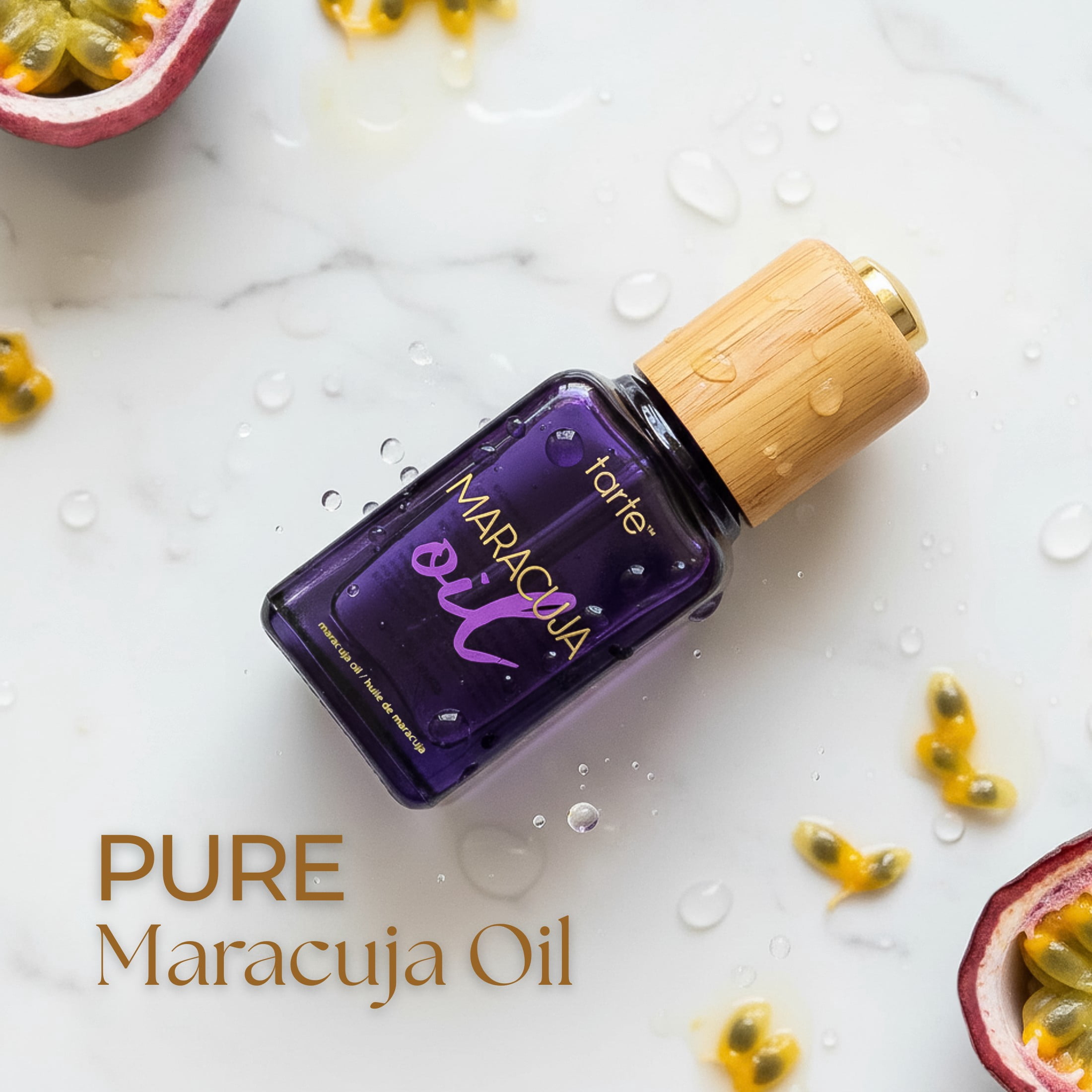 Tarte Maracuja Face & Body Oil, Vitamin C Hydrating Facial Oil, Smooth Lightweight & Moisturizing, 1.7 oz
