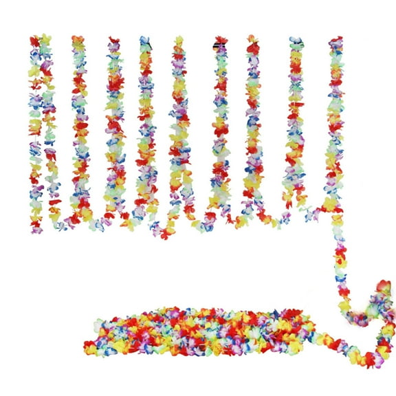 98.4ft Tropical Hawaiian Flower Lei Garland Hibiscus Flower Garlands for Party Decorations