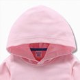 thumbnail image 4 of KPOPLK Toddler Baby Long Sleeve Hooded Shirt for 1t 2t 3t 4t 5t Fall Winter Pullover Solid Color Hoodies for Boys Clothes Pink Size 7-8 Years, 4 of 4