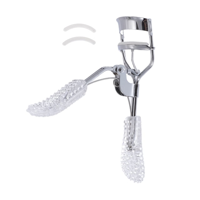 Ofertas Únicas 1 Pc Rizador de Pestañas Conveniente para Negocios de Salón de Belleza Viaje Acero al Carbono Blanco Transparente
