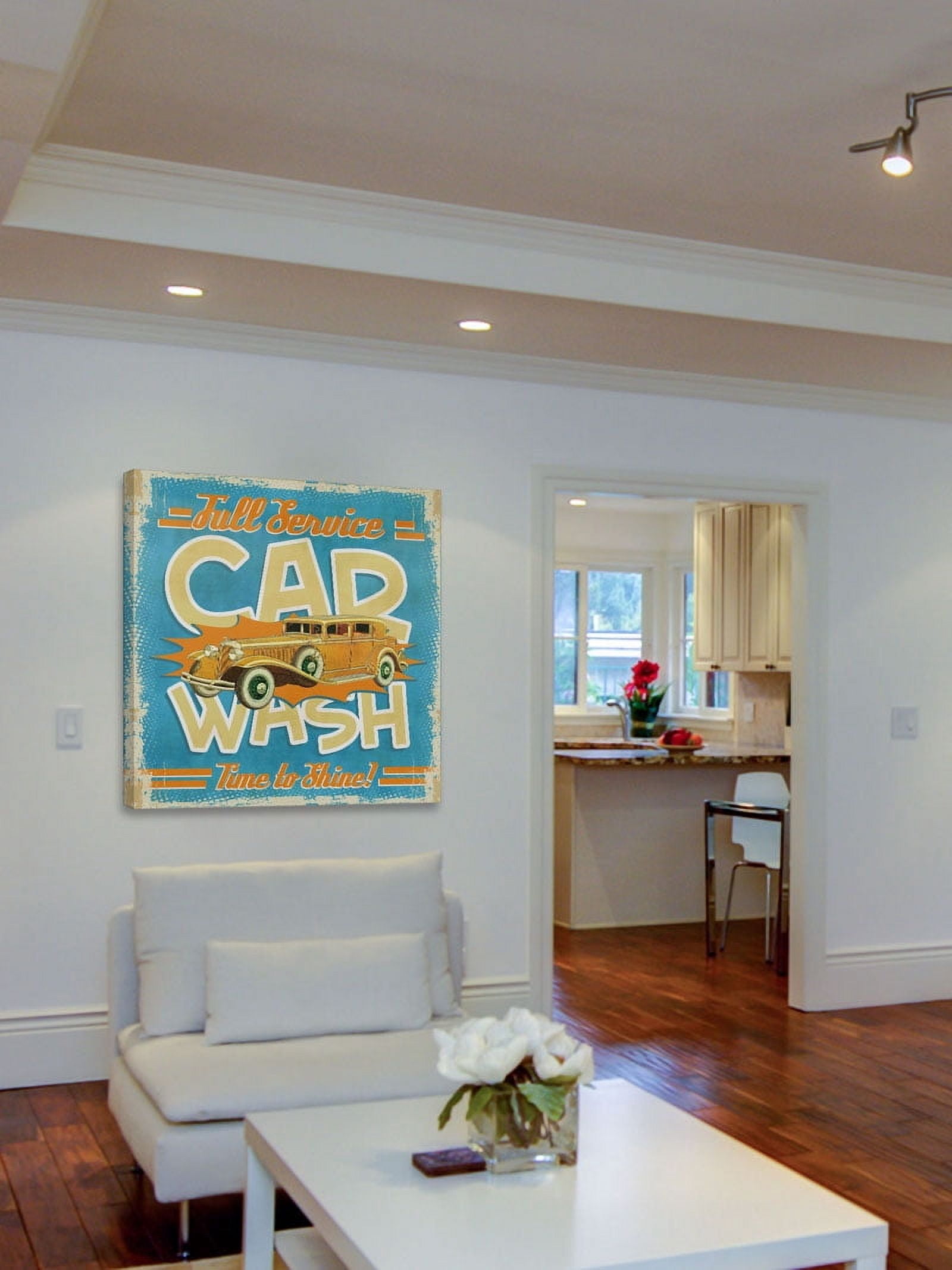 Marmont Hill "Full-Service Car Wash" Painting Print on Canvas
