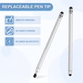 thumbnail image 4 of Stylus Pens for Touch Screens, 2 in 1 High Sensitivity Universal Pen Silver, 4 of 7