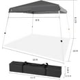 thumbnail image 2 of Abba Patio 10'x 10' Slant Leg Outdoor Pop Up Canopy w/ Carry Bag, Dark Grey, 2 of 7
