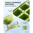 thumbnail image 3 of 2-in-1 Ice Maker Water Bottle, Silicone Ice Cube Tray Cup with Built-in Straw, Portable Press Type Freezer Mold for Gym Office Travel (1 PC), 3 of 7
