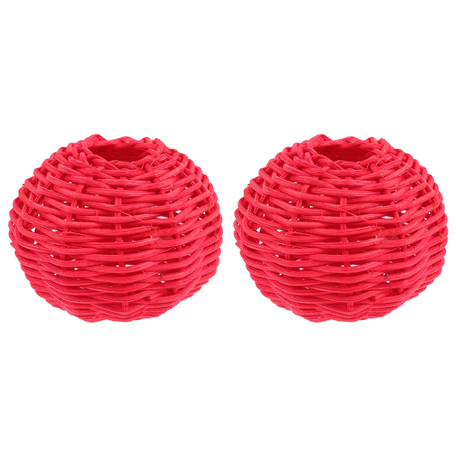 2 Pcs Weaving Lampshade Japanese Style Rattan Lamp Shade Ceiling Lamp