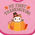 thumbnail image 4 of Inktastic My 1st Thanksgiving Cute Owl in Pumpkin Boys or Girls Baby Bib, 4 of 4