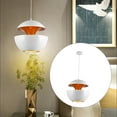 thumbnail image 3 of Lámpara colgante artística con fuente de luz E27 para sala de estar y pasillo. blanco, 3 of 7