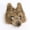Camel, variant on Realistic Wolf Mask with Teeth,Half Face Plush Fursuit Werewolf Mask,Furry Therian Fox Wolf Masks for Halloween Carnival Party