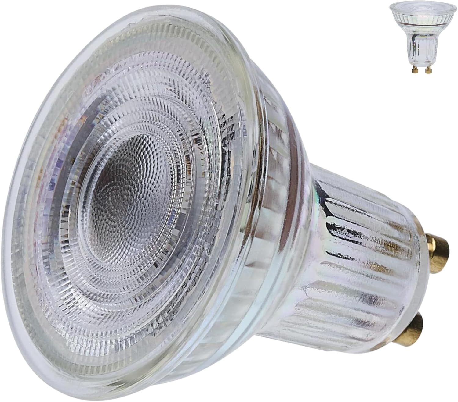 Satco S12371 MR16 LED Flood Light Bulbs 120V 5.5W 2700K GU10 Base Dimmable (12 Pack)