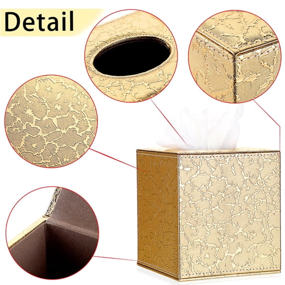 Square Tissue Box Cover - Stylish Cube Tissue Box