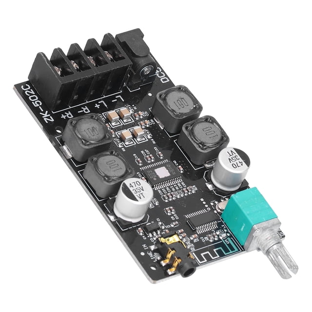Placa De Amplificador De Audio De Potencia Digital, Conectores De CC De Cobre Robusto Durable Conveniente Fácil ZK 502C Placa De Amplificador De Potencia HIFI Para Altavoces De ANGGREK Otros